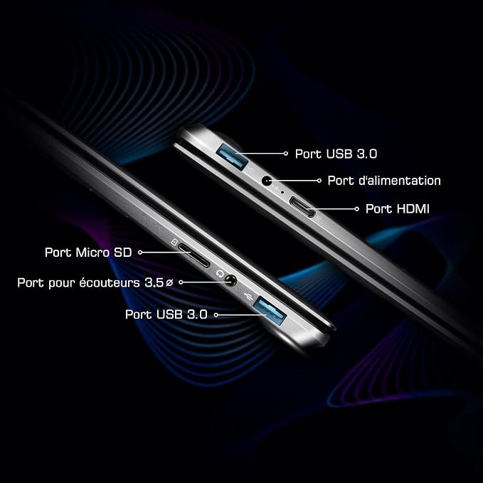 لپتاپ LincPlus P1، نتبوک 13.3 اینچی با کیفیت 1080p و پنل IPS، رم 4 گیگابایت، حافظه داخلی 64 گیگابایت، رنگ خاکستری، کیب