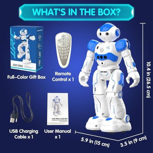 اسباببازی رباتیک هوش مصنوعی Pup Go Smart RC برای کودکان 3+ سال، مناسب برای پسران، آوازخوان، رقص، تعاملی، صحبت کننده، دا