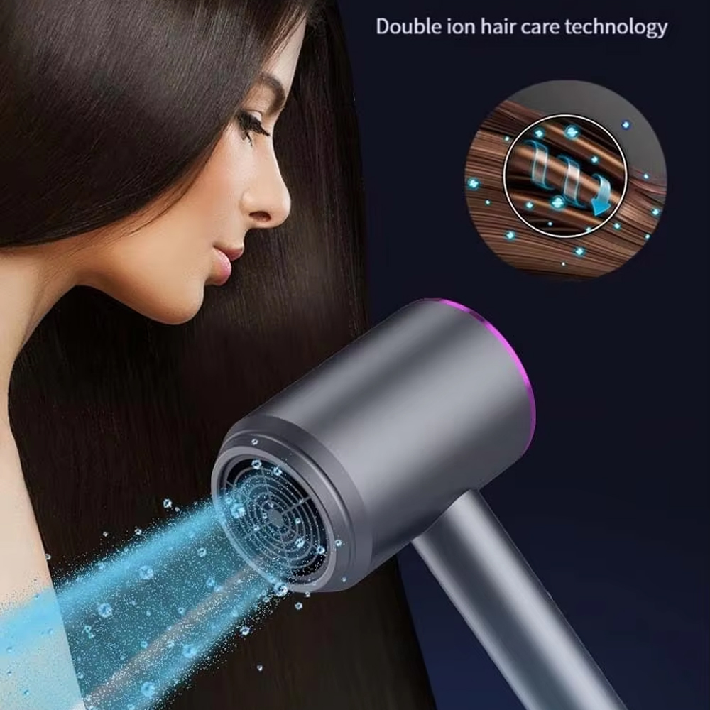 سشوار FASHION HAIR DRYER مدل EARLYFISH LONIC با کنترل هوشمند و خشک کن سریع 1200 وات – خاکستری