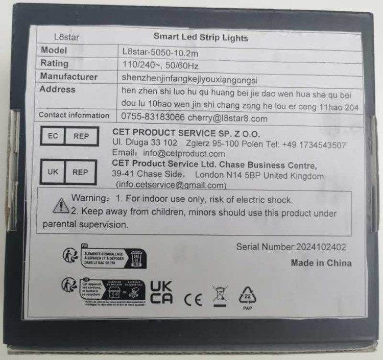 ریسه نواری LED L8star طول 15 متر